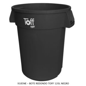Contenedor Marca TOFF 120 Litros Color Negro