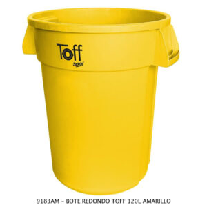 Contenedor Marca TOFF 120 Litros Color Amarillo