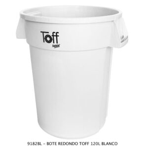 Contenedor Marca TOFF 120 Litros Color Blanco