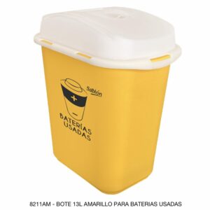 Contenedor 13L Baterias Usadas(Se Vende Por Paquete De 6)