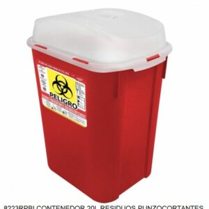 Contenedor 20L Residuos Punzocortantes(Se Vende Por Paquete De 2)