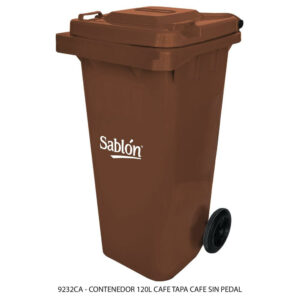 Cesto 120L Cafe Sin Pedal, Con Asas y Ruedas