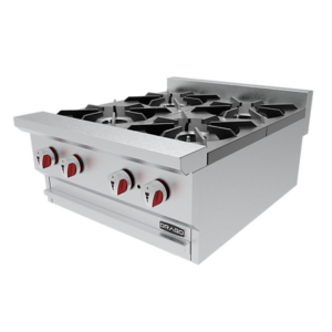 Parrilla CG-40 de 4 Quemadores Con Frente Costados y Repisa De Acero Inoxidable Frente 61 x Fondo 76.6 x Alto 35.5