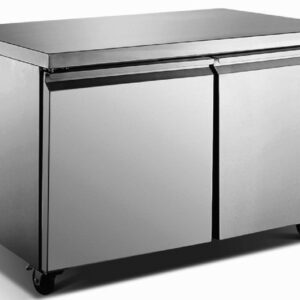 Refrigerador Bajo Barra RBB-2P-SS-02 Acero Inoxidable 2 puertas 16 Pies Frente 153 x Fondo 75 x Alto 90