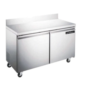 Mesa de Trabajo/Congelador MTC-2P-SS-02 De Acero Inoxidable 2 puertas Frente 153 x Fondo 75 x Alto 98.5