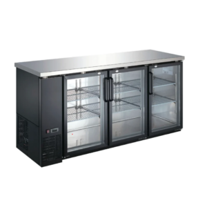 Refrigerador Contra Barra CBR-3PC-SS-01 3 Puertas 6 Parrillas Frente 185 x Fondo 62 x Alto 91