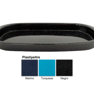 Bandeja Ovalada Plastipeltre Negro 320 ml(10.8oz)