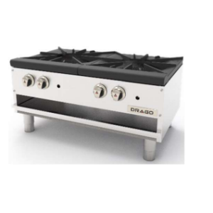 Estufon 2 Secciones Horizontal Patas Cortas GPFO-02-HLH, 91.4 x 56 x 45.7 cm