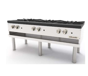 Estufon 3 Secciones Horizontal Patas Largas GPFO-03-HSH, 137.2 x 56 x 61 cm
