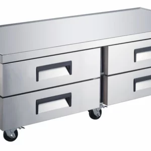 Base Para Modulares BRM-4C-SS-01 De Acero Inoxidable 4 cajones Frente 184 x Fondo 82 x Alto 65.8