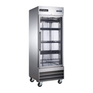 Refrigerador Acero Inoxidable RV-1PC-SS-01 Puerta de Cristal 1 Puerta 23 pies Frente 74 x Fondo 82 x Alto 210