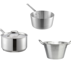 Cazos de Acero Inoxidable y Aluminio
