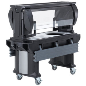 BARRA DE ENSALADAS VBR6110 PARA 5 INSERTOS ENTEROS MEDIDAS GENERALES: 82 X 42 1/2 X 62 3/4 CAMBRO COLOR NEGRO