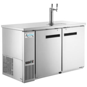 MESA REFRIGERADA 2 PUERTAS SOLIDAS CON DISPENSADOR DE CERVEZA DE 2 SALIDAS UDD-2-HC-S ACERO INOXIDABLE MEDIDAS: 58 7/8 X 27 3/4 X 35 5/8 PG AVANTCO