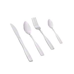 JUEGO DE 4 PIEZAS DE CUBIERTO MODELO DELMONT 18/0 (PRECIO POR JUEGO DE 12 PIEZAS)