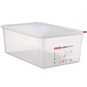 CONTENEDOR HERMETICO ENTERO DE 8 PG CON TAPA 29.6 qt (53X32X20 cm) ARAVEN