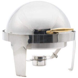 CHAFER REDONDO 6.5QT DELUX AGARRADERA DORADA TAPA ABATIBLE