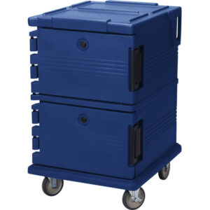 CARRO TRANSPORTADOR DE ALIMENTOS A GRANEL CAPACIDAD 16 CHAROLAS (NO INCLUIDAS) MOD UPC1200186 MARCA CAMBRO COLO AZUL MARINO