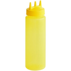 RECIPIENTE PARA ADEREZO AMARILLO DE 24 OZ 3 SALIDAS VOLLRATH