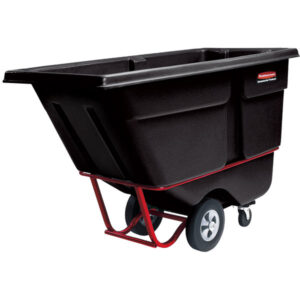 Carro contenedor inclinable .5 yarda cubica color negro 850 LB FG130500BLA Rubbermaid