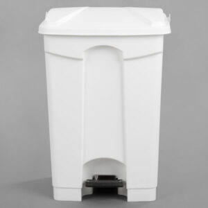 CONTENEDOR DE BASURA 48 QT (45 LTS) CON PEDAL Y TAPA LAVEX JANITORIAL COLOR BLANCO