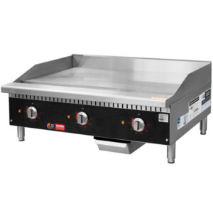 PLANCHA ELECTRICA 36 PG (92 CM) USO RUDO GU-CPG-36-M MEDIDA: 35 13/16 X 29 X 15 9/16 PG DE 9,000W / 12,000W, 208 / 240V MARCA COOKING PERFORMANCE