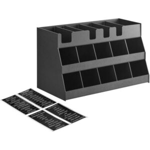 ORGANIZADOR PARA SOBRES Y CONDIMENTOS DE 16 SECCIONES MEDIDA: 27 x 12 3/4 x 16 PG