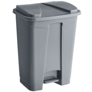 CONTENEDOR DE BASURA 16 QT (15.4 LTS) CON PEDAL Y TAPA LAVEX JANITORIAL COLOR GRIS 