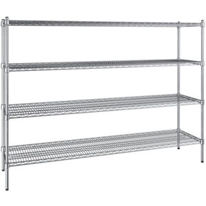Estante de 18 x 72 Cromado con Postes de 54 pg de 4 entrpanos