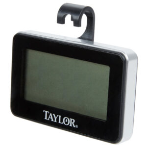 Termometro Digital Taylor De La Temperatura Del LCD Con El Gancho Para El Refrigerador 140 a -4 grados Farenheit