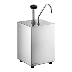 DISPENSADOR DE CONDIMENTOS SENCILLO 3.7 QT SERVSENSE, 1 OZ POR SERVICIO MEDIDAS: 7 1/2 X 7 1/2 X 17 PG BOMBA DE ACERO INOX