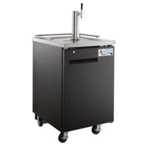ENFRIADOR DE CERVEZA Y BEBIDAS CON DISPENSADOR SENCILLO MEDIDAS: 23 3/4 X 30 3/8 X 39 5/8 PG CON UNA PUERTA MEDIDAS INTERIORES: 19 X 18 PG, DE 120V, 1/4 HP AVANTCO