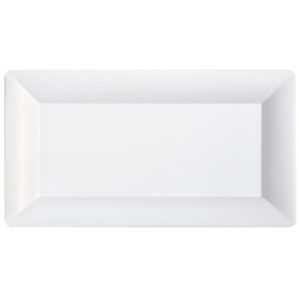 PLATON RECTANGULAR DE 53 X 33 CM MELAMINA BLANCA ML-111-W GET (PRECIO POR CAJA DE 3 PIEZAS)