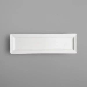 PLATO RECTANGULAR 29 X 12 CM MOD. CLRP29 RACK PORCELAIN (CAJA CON 12 PIEZAS P/U)