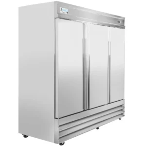 REFRIGERADOR VERTICAL 3 PUERTAS SOLIDAS ACERO INOX 72 PIES CUBICOS MODELO SS-3R-HC MEDIDAS: 81 5/16 X 32 3/16 X 82 1/2 PG MARCA AVANTCO