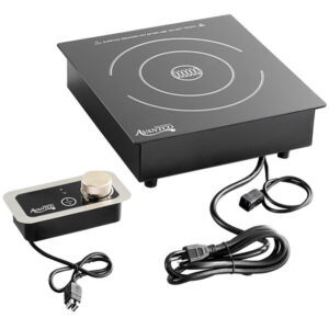 ESTUFON DE INDUCCION USO RUDO ELECTRICO PARA EMPOTRAR 120V DE 1800W MEDIDA: 12.6 X 13.4 X 4.3 PG MARCA AVANTCO