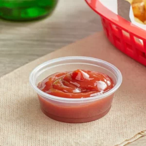 RAMEKIN DE PLASTICO DESECHABLE 1.5 OZ SU TAPA ES 127PL2 (PRECIO POR 2,500 PIEZAS)