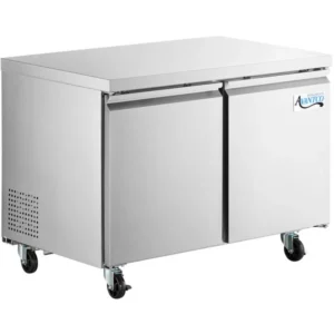 MESA DE TRABAJO CONGELADOR 2 PUERTAS ACERO INOX 47 1/4 X 29 1/2 X 35 1/4 PG AVANTCO