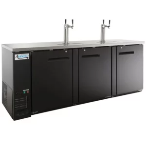 ENFRIADOR DE CERVEZA Y BEBIDAS CON DISPENSADOR DE 3 PUERTAS CON 2 DISPENSADOR DE CERVEZA UDD-4-HC MEDIDAS: 90 1/4 X 27 3/4 X 36 1/4 PG