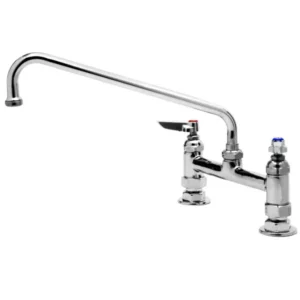 Llave mezcladora sobre cubierta con cuello de 30 cms y Base de 20 cm Marca: T & S Brass; Modelo: B-0221