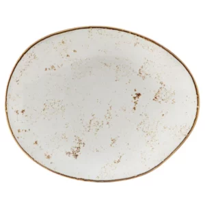 PLATO OVALADO 12 X 9 3/4 PG (30 X 24.76 CM) ELLIPSE GEODE AGAVE TUXTON (PRECIO POR 12 PIEZAS)