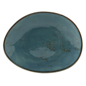 PLATO OVALADO 8 3/8 X 6 7/8 PG (21.08 X 17.40 CM) ELLIPSE GEODE AZURE TUXTON (PRECIO POR 12 PIEZAS)