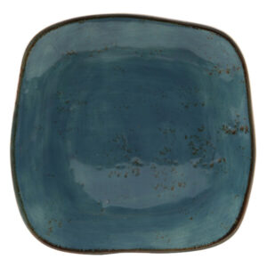 PLATO EXTENDIDO CUADRADO 7 1/4 PG (18.41 CM) ELLIPSE GEODE AZURE TUXTON (PRECIO POR 12 PIEZAS)