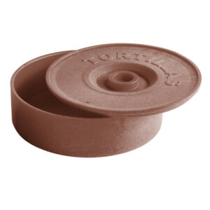 TORTILLERO DE PLASTICO CAFE 2 1/4 X 8 1/2 PG