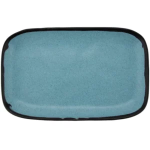 PLATO RECTANGULAR 30.5 X 19 CM MELAMINA AZUL POTTERY MARKET (PRECIO POR 12 PIEZAS)
