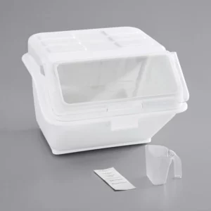 CAJA PARA INGREDIENTES Y GRANOS DE 12.6 GALONES (47.69 LTS) CON CUCHARON Y ETIQUETAS BAKERS MARK