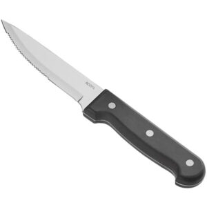 CUCHILLO MESA SIERRA 4 3/4 PG MANGO NEGRO (PRECIO POR 12 PIEZAS)