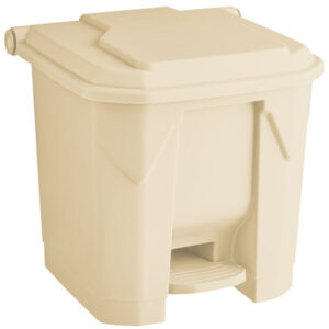CONTENEDOR DE BASURA 32 QT (30 LTS) CON PEDAL Y TAPA LAVEX JANITORIAL COLOR BEIGE