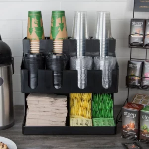 ORGANIZADOR DE CONDIMENTOS, SERVILLETAS, VASOS Y TAPAS DE 11 COMPARTIMENTOS 16 X 8 X 16 PG CHOICE