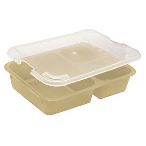 CHAROLA DE 3 COMPARTIMENTOS MODELO 853FCPTAN PLASTICO COLOR BEIGE MARCA CAMBRO (SU TAPA ES 853FCPTAN) PRECIO POR 24 PIEZAS